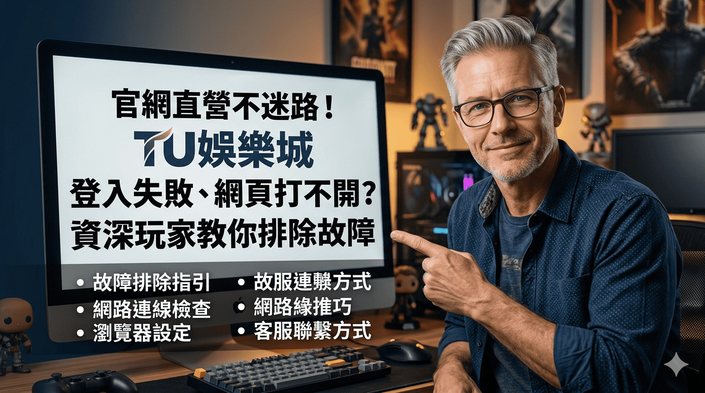 官網直營不迷路！TU娛樂城登入失敗、網頁打不開？資深玩家教你排除故障